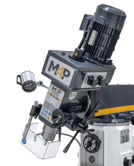 Universalfräsmaschine FM 90 DRO kopf geschwenkt