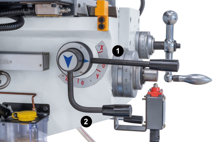Universalfräsmaschine UFM 320 hebel vorschubrichtung