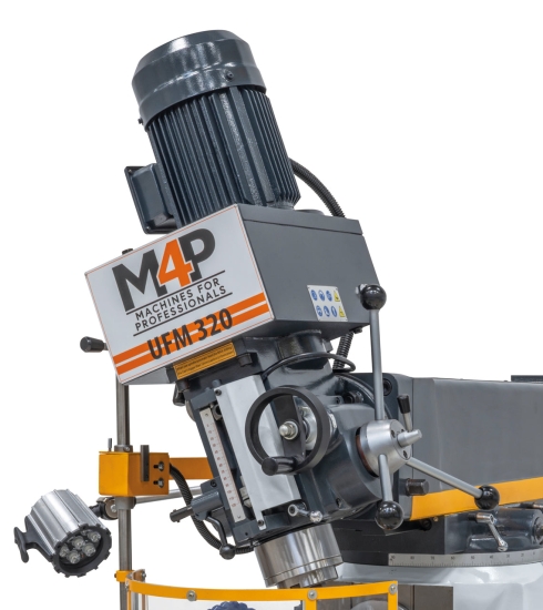 Universalfräsmaschine UFM 320 fäskopf geschwenkt