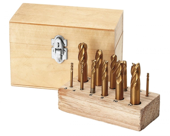 Bernardo Kombi-Fräserkassette, TiN-beschichtet 12-tlg. Fräswerkzeuge