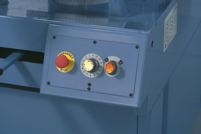 Komfortable Einstellung des Auflagedrucks mittels Regelventil.