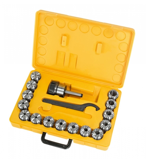 Bernardo Fräser-Spannzangenfutter-Set ER40, MK 2, 3 - 25 mm Spannmittel für Werkzeuge
