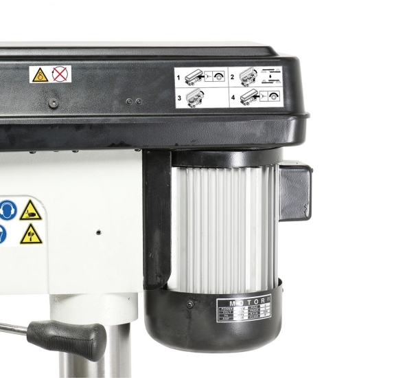 Der hochwertige Aluminium-Motor ist laufruhig und leistungsstark.