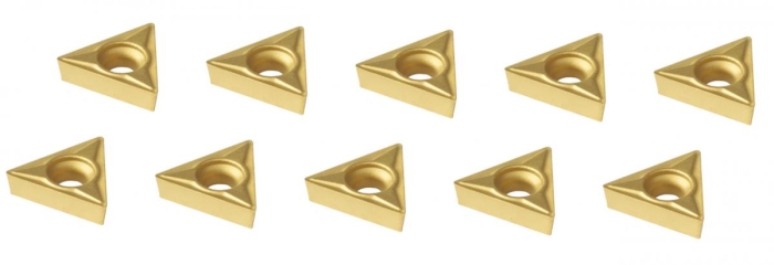 Bernardo Satz HM-Wendeschneidplatten (10 Stk.) für Drehmeißel 10 / 12 mm Drehmeisselsätze