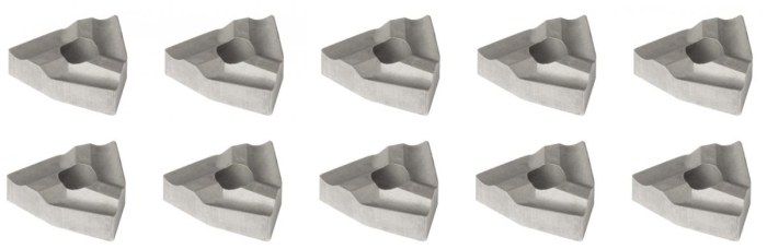 Bernardo Satz HM-Wendeschneidplatten T31305Fb (10 Stk.) für E4 Drehmeisselsätze