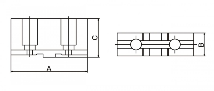 Bernardo Weiche Aufsatzbacken STJ-PS3-250 Backen für 3-Backenfutter PS3 / PO3