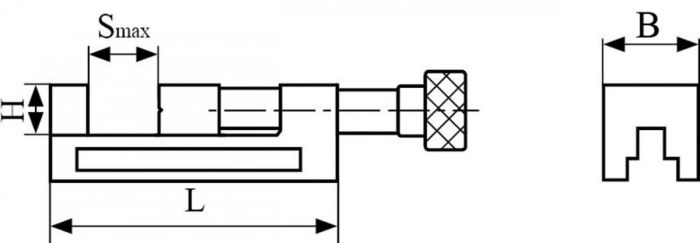 Bernardo Präzisionsspanner QGG 73 Schraubstöcke