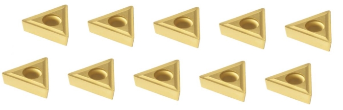 Bernardo Satz HM-Wendeschneidplatten (10 Stk.) für Drehmeißelsatz 10 / 12 / 16 mm Drehmeisselsätze