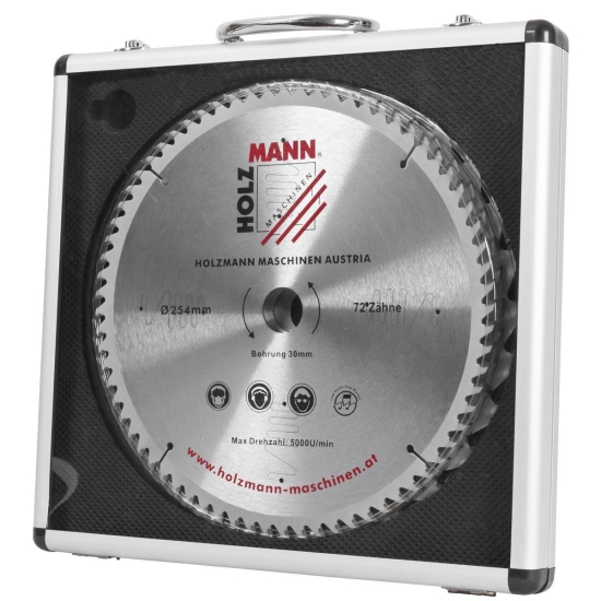 Holzmann KSB254SET HM Kreissägeblatt Set im Alukoffer