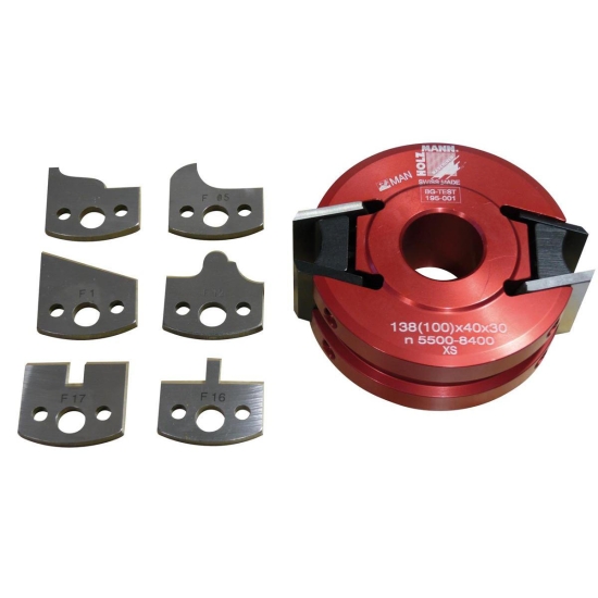 Holzmann H-UNISET40 Universal Profilmesserkopf im Set