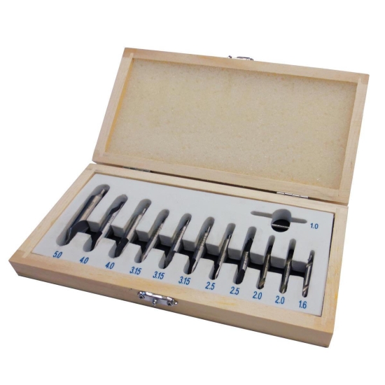 Holzmann H-ZBS12TLG Zentrierbohrerset 12tlg, 1-5mm, metrisch