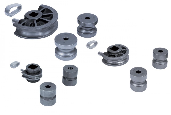 Verschiedenste Biegesegmente (inkl. Gegenrollen und Ring) von 1/4“ - 2“ optional erhältlich.