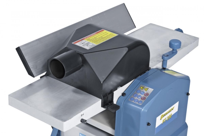 Kombinierte Absaughaube, wahlweise verwendbar zum Abrichten bzw. Dickenhobeln.