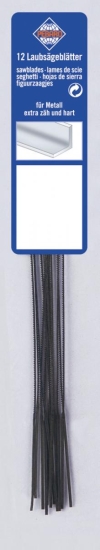 Bernardo Laubsägeblätter 130 mm Stärke 3 - mittel für Metall (12 Stk.) Zubehör Dekupiersägen