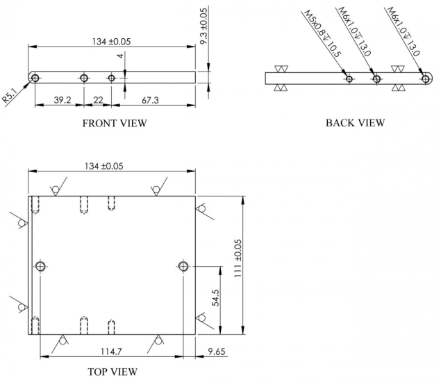 Bernardo Schwenkbarer Winkeltisch SW Rundtische / Schwenktische / Kreuztische