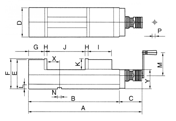Bernardo NC-Maschinenschraubstock CHV 200 V Schraubstöcke