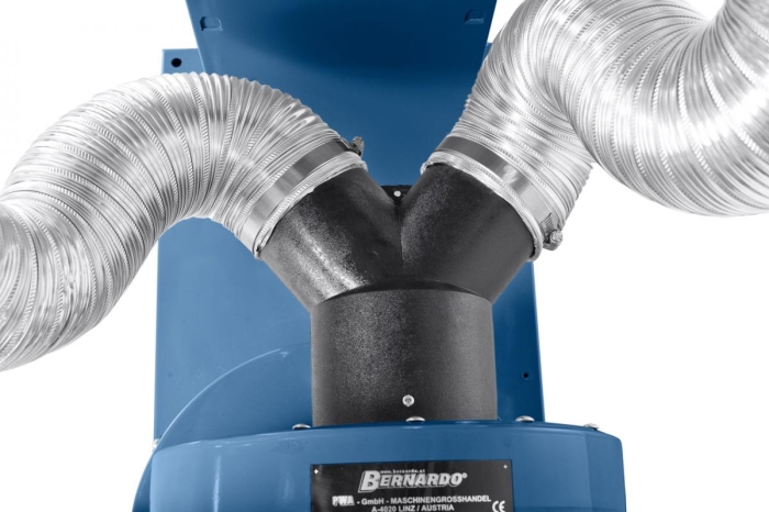 Bernardo Modell D mit MSA 500 Absaugung Untergestell für Schleifmaschinen