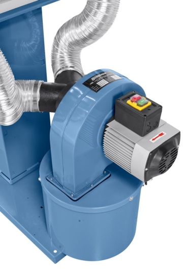 Ein-Aus-Schalter nach IP54 mit Unterspannungsauslöser. Leistungsstarker Antriebsmotor, besonders laufruhig.