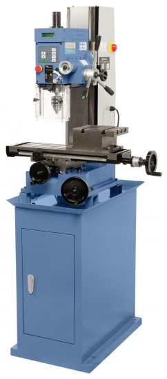 Abbildung mit montiertem Würfeltisch für Horizontal- Fräsarbeiten.