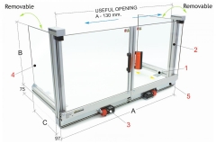 Bernardo PFR 30/860 Schutzeinrichtungen für die Installation auf dem Maschinentisch Bernardo PFR 30/860 Schutzeinrichtungen für die Installation auf dem Maschinentisch