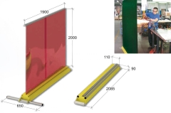 Bernardo PTS 01/200/VE Schutzwände für Schweiß- und Schleifarbeiten Bernardo PTS 01/200/VE Schutzwände für Schweiß- und Schleifarbeiten