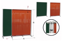 Bernardo PTS 02/190/VE Schutzwände für Schweiß- und Schleifarbeiten Bernardo PTS 02/190/VE Schutzwände für Schweiß- und Schleifarbeiten