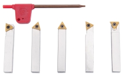 Bernardo Drehmeißelsatz mit HM-Wendeplatten, 8 mm, 5-tlg. Drehmeisselsätze Bernardo Drehmeißelsatz mit HM-Wendeplatten, 8 mm, 5-tlg. Drehmeisselsätze