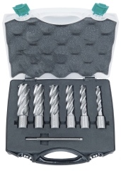 Bernardo HSS-Standard Kernbohrer-Set CDL, 14 - 24 mm, Bohrtiefe 50 mm Bernardo HSS-Standard Kernbohrer-Set CDL, 14 - 24 mm, Bohrtiefe 50 mm