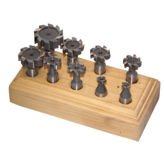 Holzmann TNF9TLG T- Nuten Fräser 9tlg / Schaft 12mm / HSS