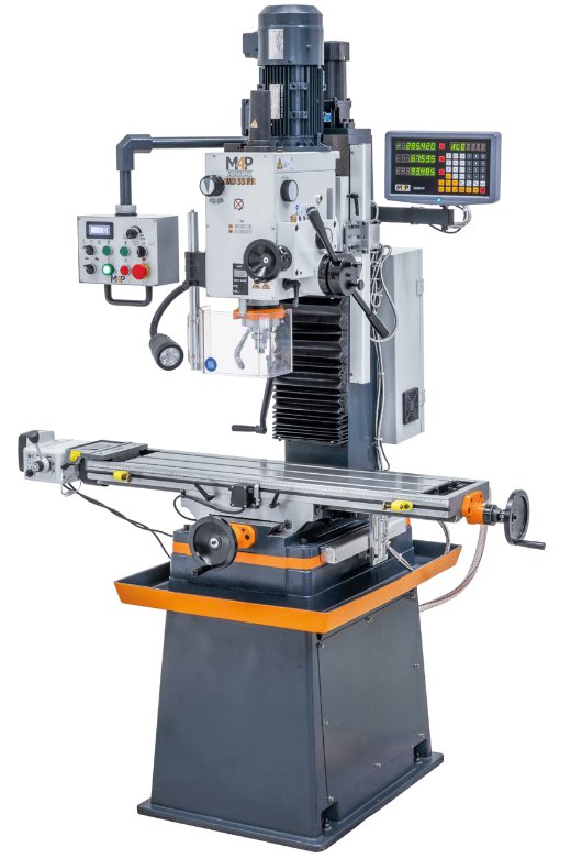 M4P MD 55 PF Bohr- und Fräsmaschine mit 3-Achs-Digitalanzeige